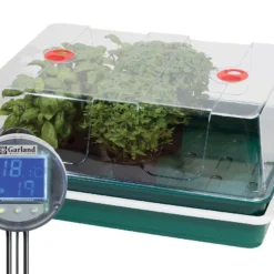 Elektrisches Zimmergewächshaus Mit Temperaturregelung | Zimmergewächshaus Von Garland -Baum Freude Verkäufe 558812 59 x 41 x 26 5 cm Elektrisches Zimmergewaechshaus mit Steuerung mit EU Stecker G193EU gl 0