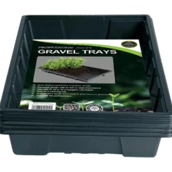 37 X 23,5 X 5 Cm Anzuchtschale Standard Schwarz Ungelocht (5 Stück) | Anzuchtschalen Von Garland