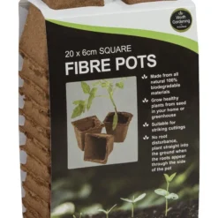 6 Cm Vierkantfasertöpfe | Anzuchttöpfe Von Garland