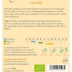 Aubergine Lea | BIO Auberginensamen Von Bingenheimer Saatgut