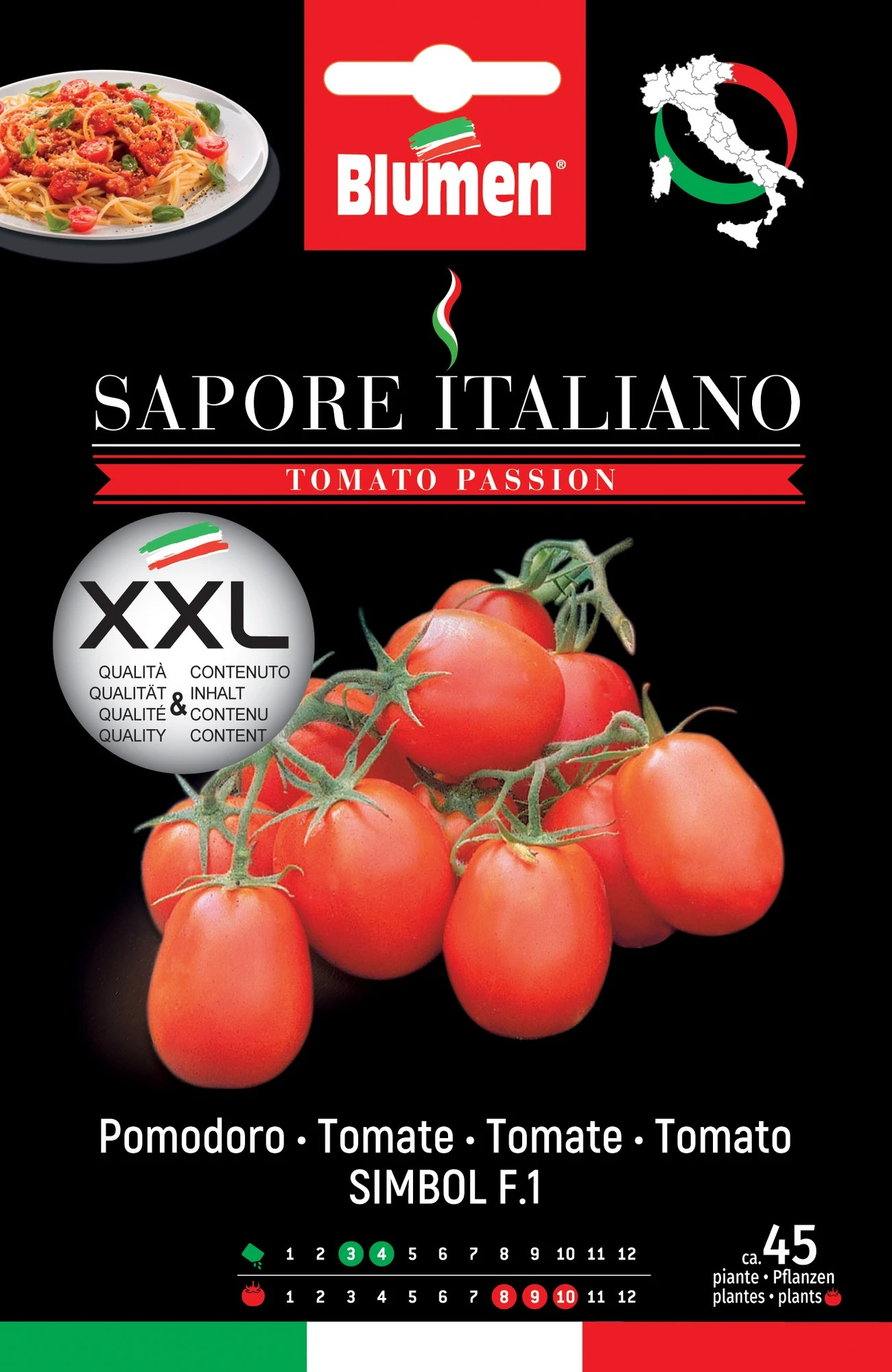 Tomate Sapore Italiano Simbol F1 | Tomatensamen Von BLUMEN Group 1 Tomate Sapore Italiano Simbol F1 | Tomatensamen Von BLUMEN Group