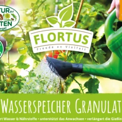 BIO Wasserspeicher Granulat | BIO Bodenbewässerung Von FLORTUS -Baum Freude Verkäufe 560707 BIO Wasserspeicher Granulat 2000 0986 800g 2