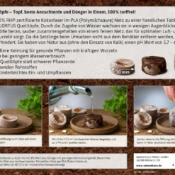 BoQube M &amp; FLORTUS Kokos Quelltöpfe (24 Stück) | Anzuchtzubehör Set Von FLORTUS -Baum Freude Verkäufe 562697 BoQube M und FLORTUS Kokos Quelltoepfe 24 Stueck 2000 2385 anthrazit 5